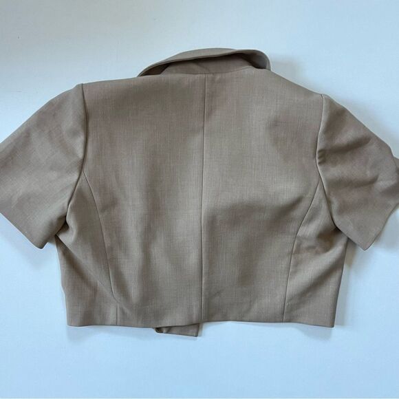 Anthropologie Maeve Cropped Short Sleeve Blazer 6 - Picture 7 of 7